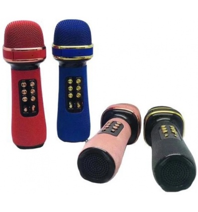 Микрофон WS-898 караоке, USB, microSD, AUX, FM радио, Bluetooth, микс видов, в коробке