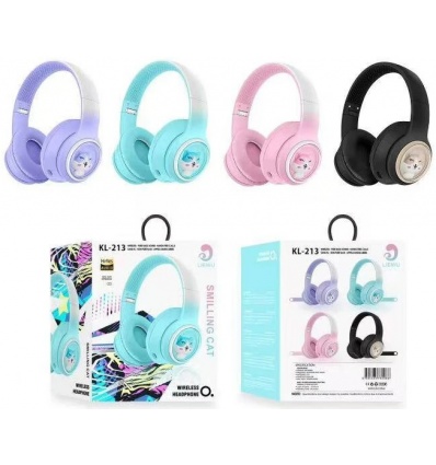 Наушники KL-213 Беспроводные подсветкой, микс видов, в коробке