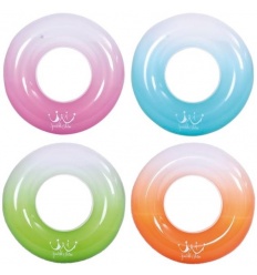 Круг 35100 (24шт/ящ) INTEX, надувной, 90см, 4 цвета, 9+
