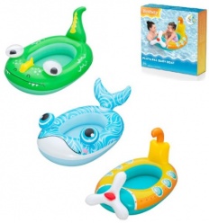 Плотик 34213 (12шт/ящ) BESTWAY, дракон 111×65 см, подводная лодка 108×65 см, кит 105×65 см, 3+ 