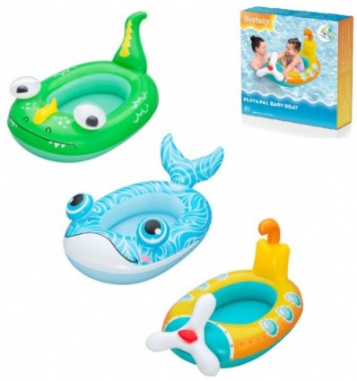 Плотик 34213 (12шт/ящ) BESTWAY, дракон 111×65 см, подводная лодка 108×65 см, кит 105×65 см, 3+ 