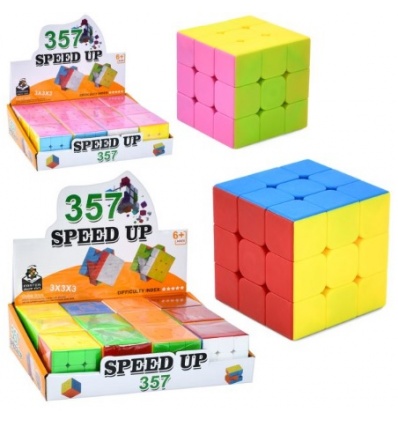 Кубик Рубика 8820-A куб, 3х3, 5,5см, пакет, 2 вида дисплеев (отличаются цветом куба), 12шт в диспл