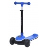 Самокат 8899-blue (1шт/ящ) Maxi-big, металл + пластик, 3 колеса ПУ, 2 колеса 120 мм свет