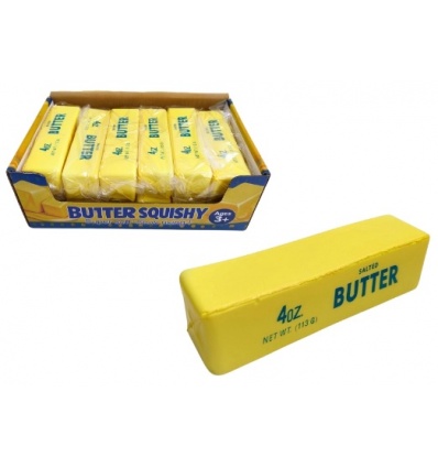 Масло 111-111 Butter Squishy, масло, сквиш, сквіш, антистрес, микс видов, 12шт в дисплее