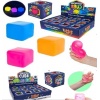Антистресс 2555 (1уп/12шт) мягкий кубик, Yabba Dabba Glowing Cube, светящийся, в дисплее, в коробке